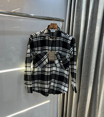 Burberry Black2 Checks Brushing Wollen Shirt