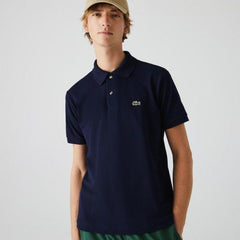 LACOSTE PREMIUM POLO T-SHIRT NAVY BLUE