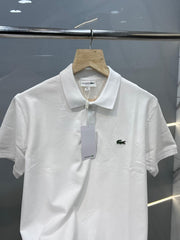 LACOSTE PREMIUM POLO T-SHIRT WHITE