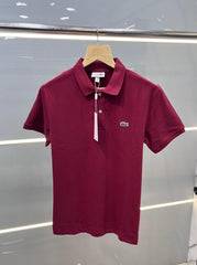 LACOSTE PREMIUM POLO T-SHIRT MAROON