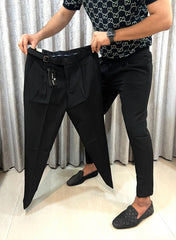 Zara Jet Black Korean Style Imported Premium Trouser