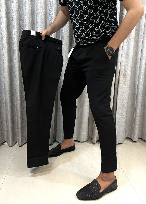 Zara Jet Black Korean Style Imported Premium Trouser