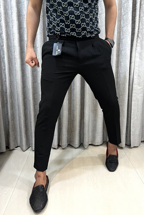 Zara Jet Black Korean Style Imported Premium Trouser