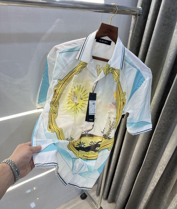 Amiri White All Over Printed Premium Shirt With Premium Box Packing