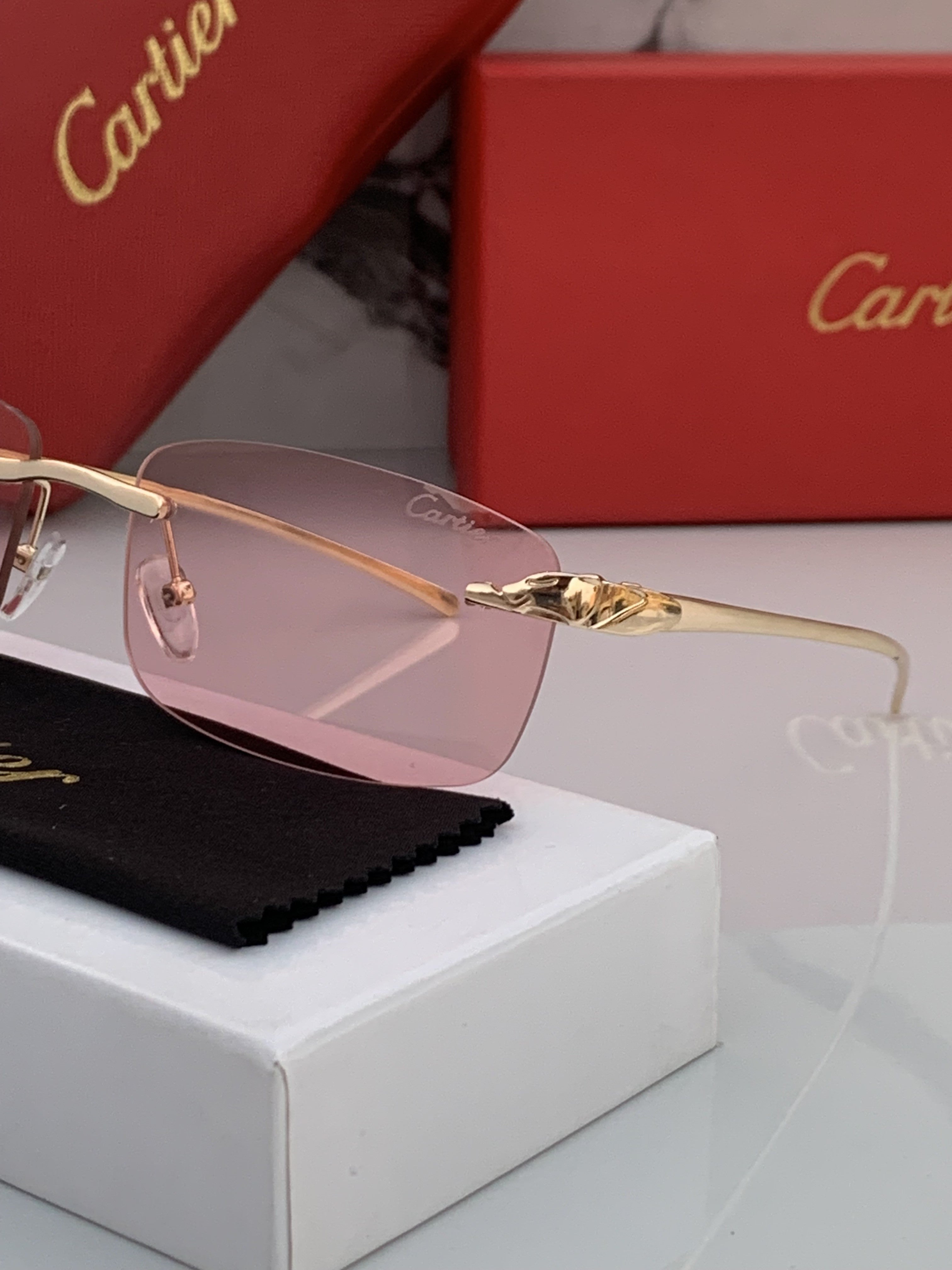 CARTIER FRAMELESS PINK CANDY