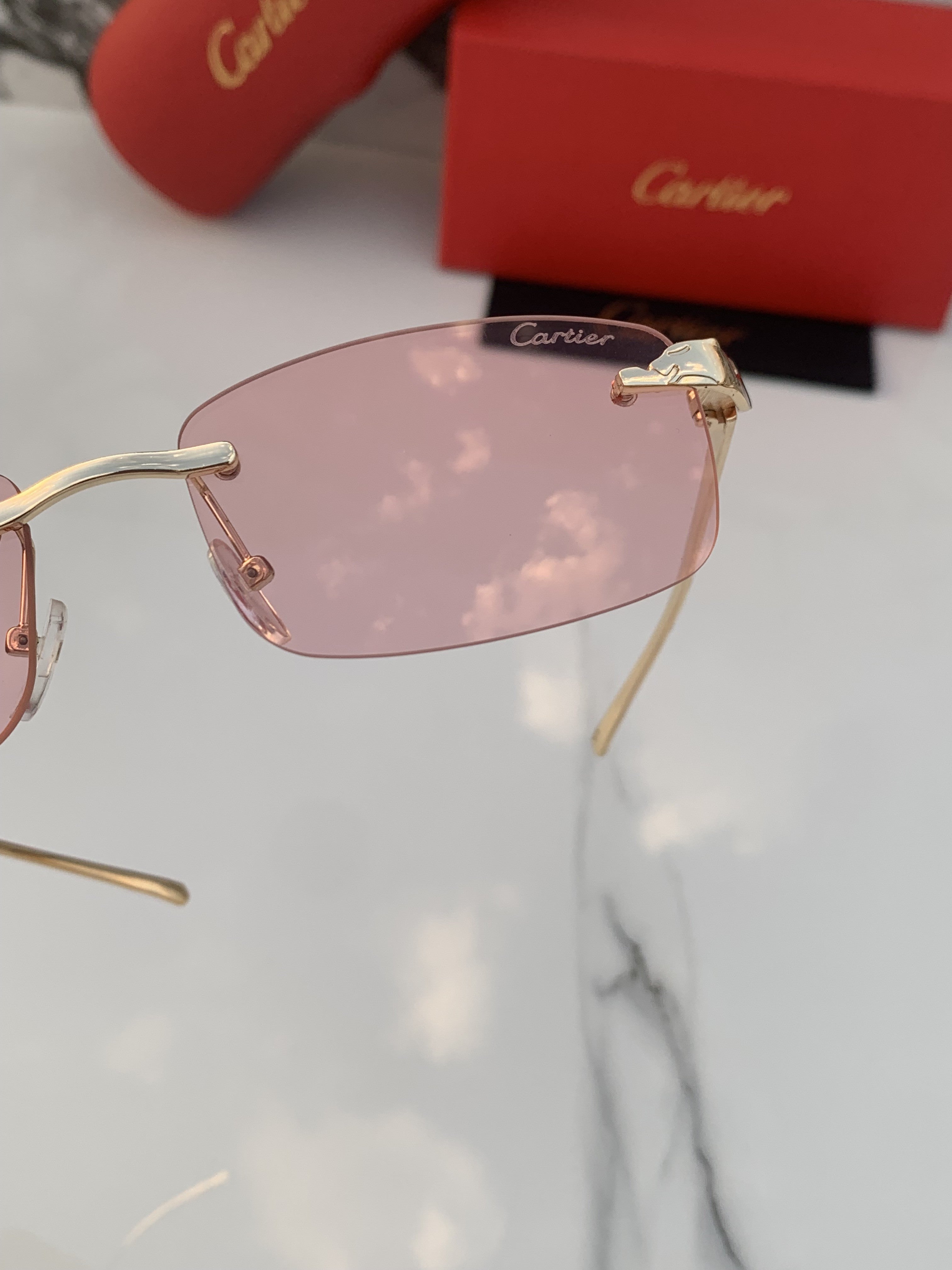 CARTIER FRAMELESS PINK CANDY