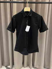 Balmain Half Velvet Print Box Pack Shirt Black