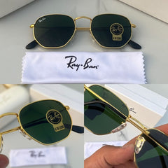 RAYBAN HEXAGONAL GOLD GREEN 3548