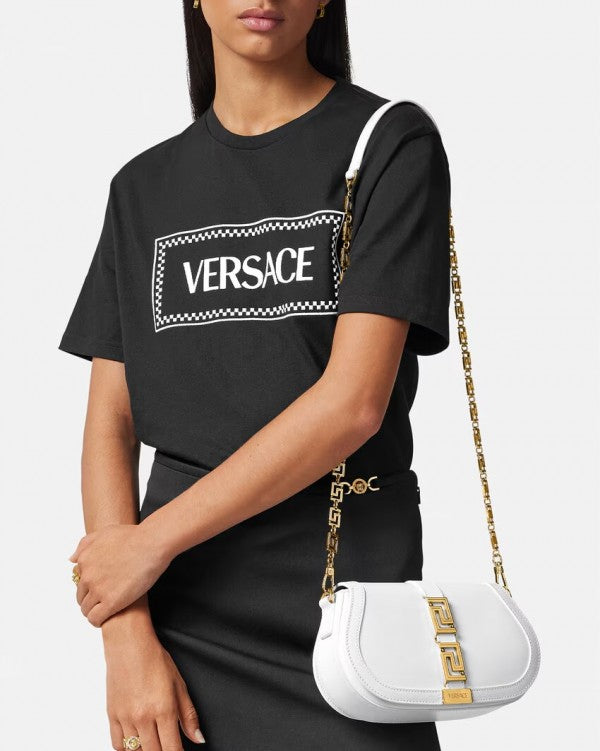 Versace Greca Goddess Shoulder Bag With OG Box & Dust Bag (White - 676)