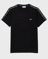 LACOSTE PREMIUM ROUND NECK T-SHIRT BLACK