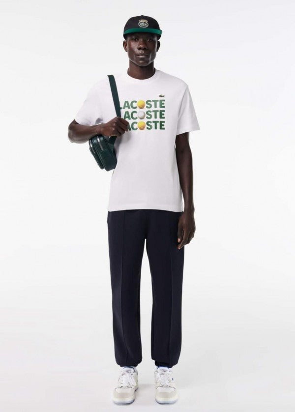 LACOSTE PREMIUM ROUND NECK T-SHIRT WHITE