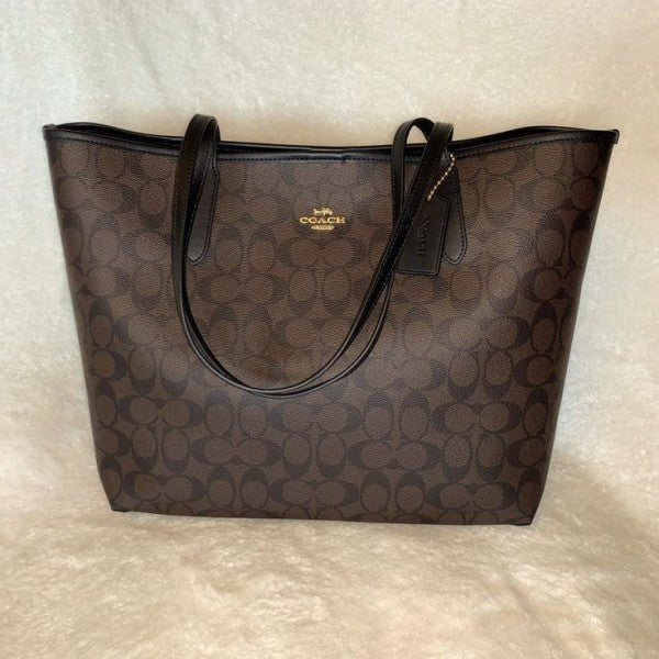 Coach Signature City Tote Bag With OG Box etc