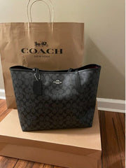 Coach Signature City Tote Bag With OG Box