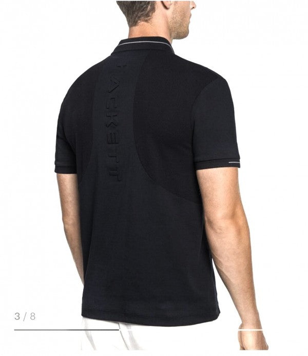 Hacket Aston Martin Black Embossed Work Premium Polo T-Shirt