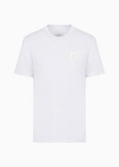 Armani Exchange White Patch Work Premium Classic T-Shirt