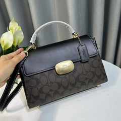 Coach Eliza Signature Top Handle Bag With OG box