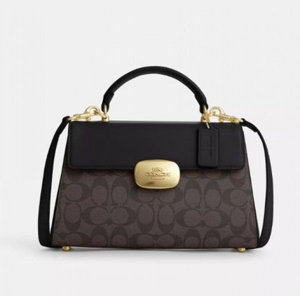 Coach Eliza Signature Top Handle Bag With OG box