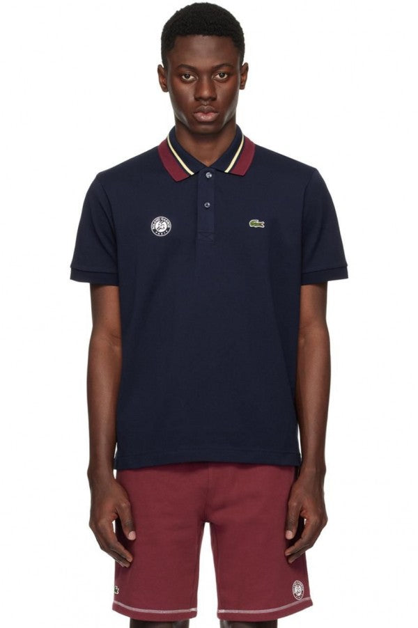 Lacoste Navy Blue Embroidery Logo Classic Polo T-Shirt