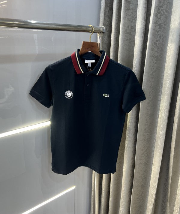 Lacoste Navy Blue Embroidery Logo Classic Polo T-Shirt