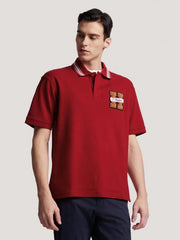 Tommy Hilfiger Red Embroidery Logo Premium Classic Polo T-Shirt