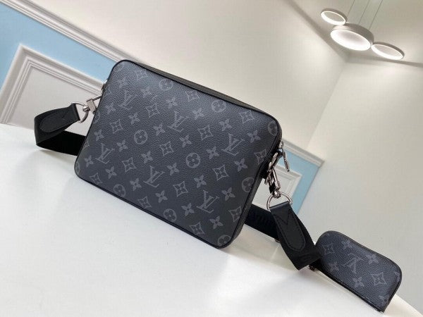 Louis Vuitton LV M69443 Virgil Abloh Trio Messenger Multi Crossbody Bag With OG Box & Dust Bag (Grey 581)