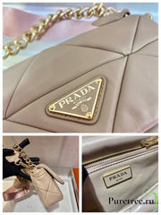 Prada System Nappa Leather Patchwork Bag with OG Box and Bills