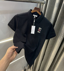 Lacoste Black Embroidery Logo Classic Polo T-Shirt