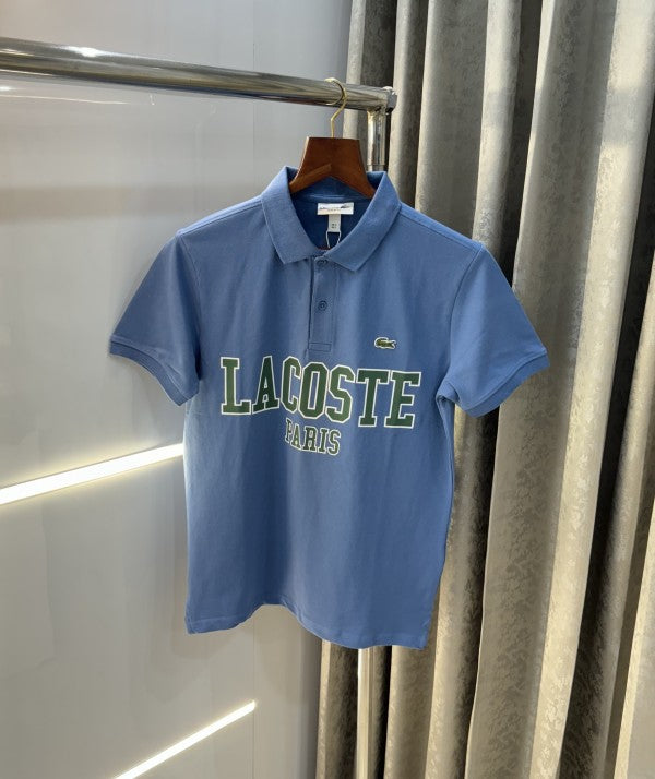 Lacoste Sky Blue Logo Print Classic Polo T-Shirt