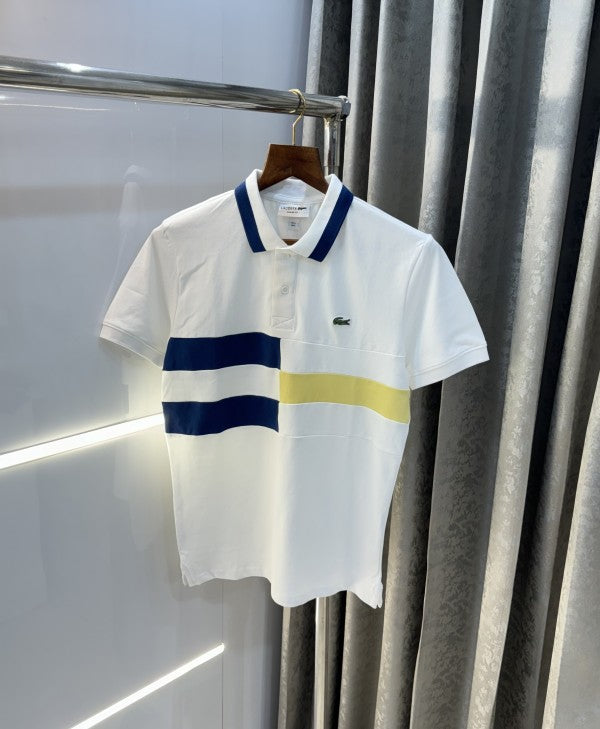 Lacoste White Embroidery Logo Classic Polo T-Shirt