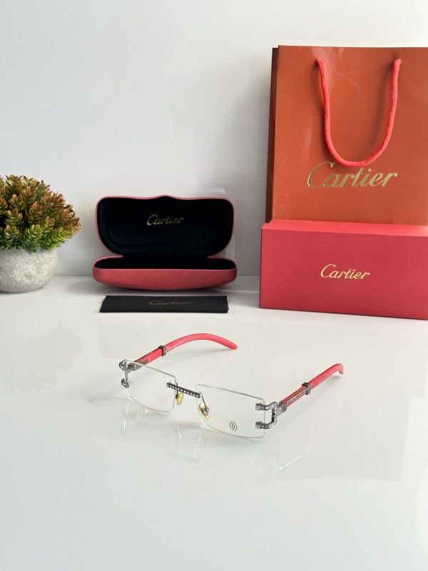 CARTIER 0711 GUN RED FRAME