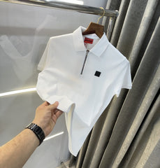 Hugo Bos s White Premium Classic Polo T-Shirt