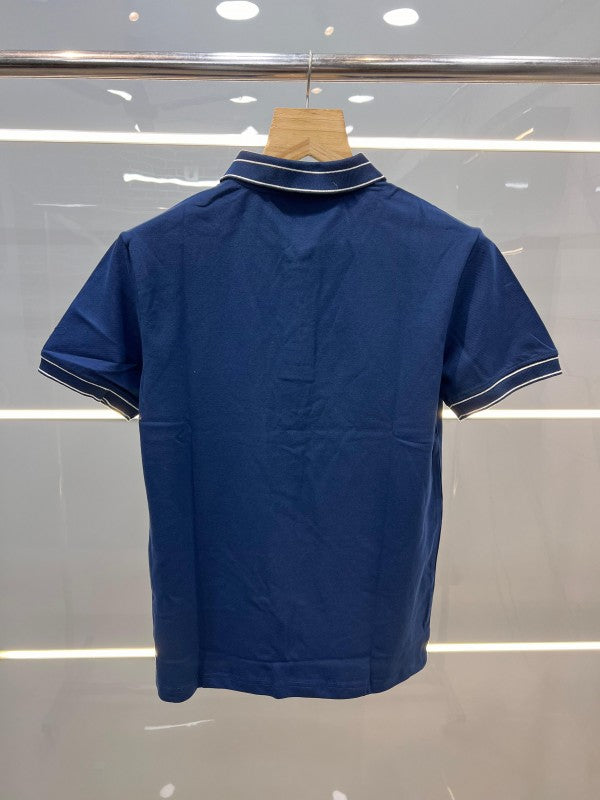 EMPORIO ARMANI PREMIUM POLO T-SHIRT BLUE (404)