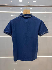 EMPORIO ARMANI PREMIUM POLO T-SHIRT BLUE (404)