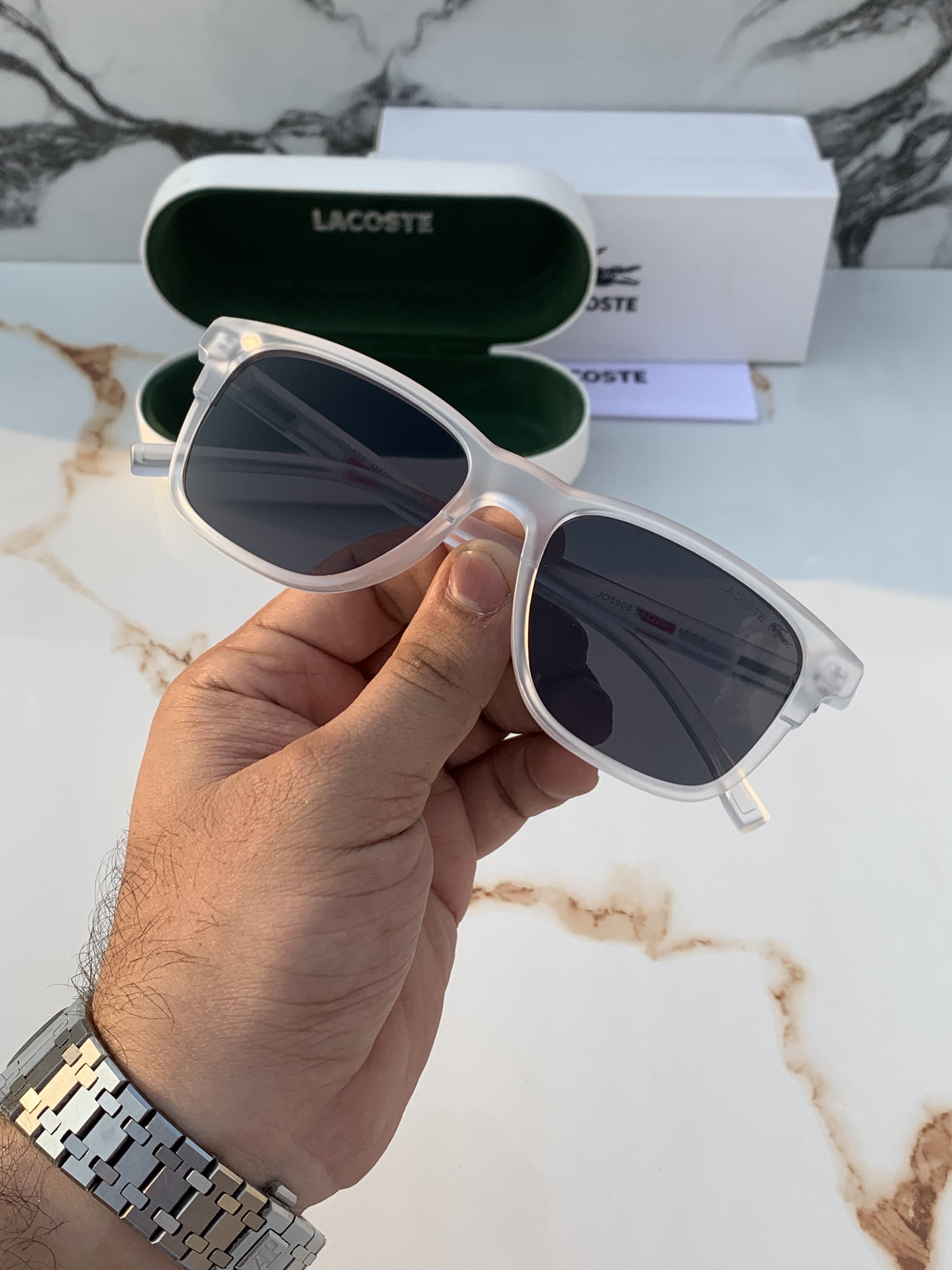 LACOSTE 5908 WHITE BLACK