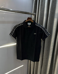 Lacost e Black Premium Embroidery Logo Classic Polo T-Shirt