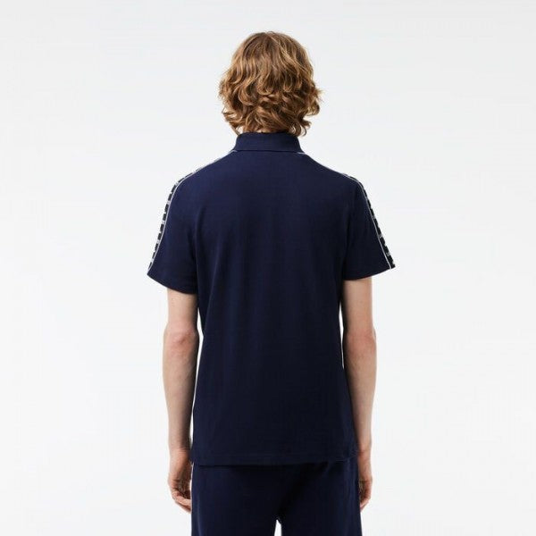 Lacoste Navy Blue Premium Embroidery Logo Classic Polo T-Shirt