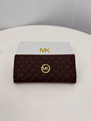 Michael Kors MK Long Wallet With OG Box (Brown 780)