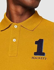 Hacket Aston Martin Mustard Premium Polo T-Shirt