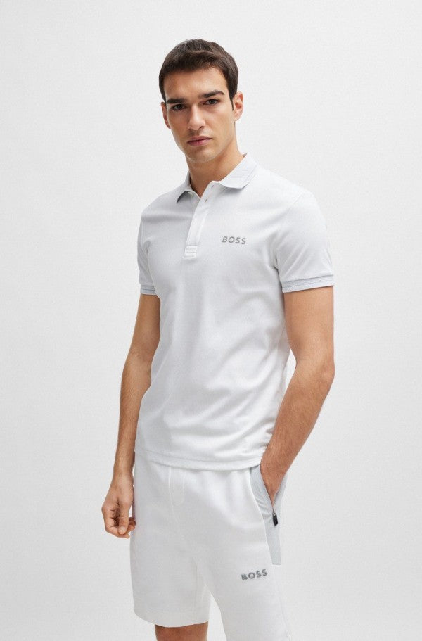 Hugo Boss White Premium Classic Polo T-Shirt