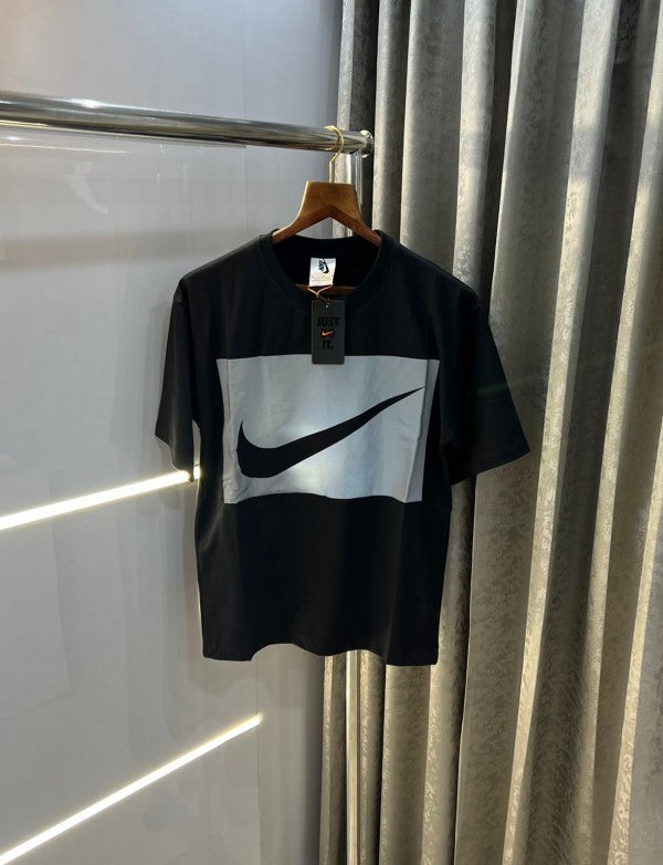 Nike Black Reflective Print Imported Oversized T-Shirt