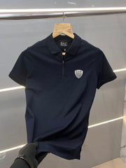 EMPORIO ARMANI PREMIUM POLO T-SHIRT NAVY BLUE (397)