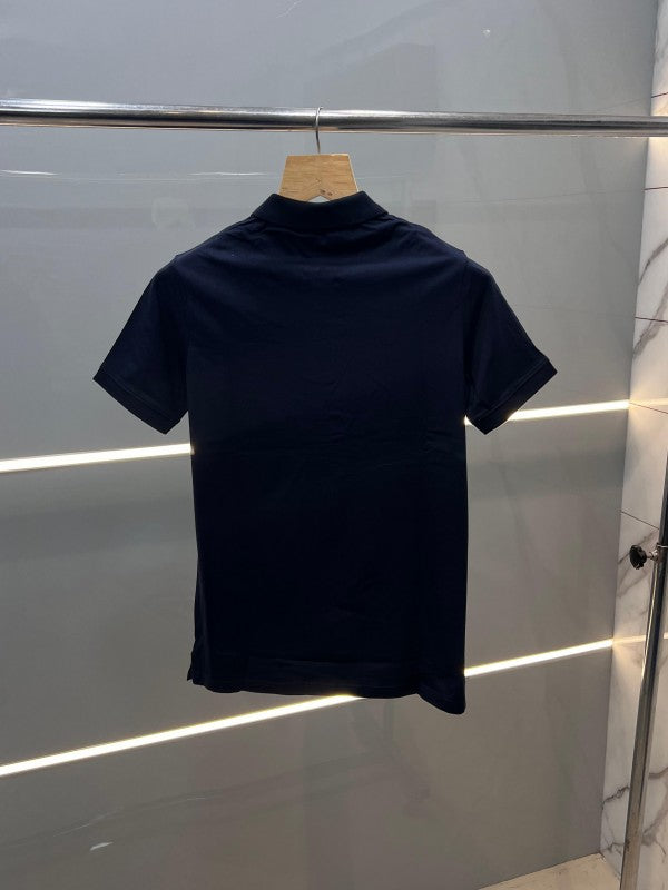 EMPORIO ARMANI PREMIUM POLO T-SHIRT NAVY BLUE (397)