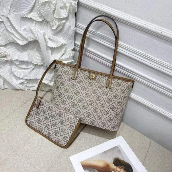 Louis Vuitton LV Dauphine Combo Monogram Bag With OG Box & Pouch & Mini Lipstick Bag (Brown 672)