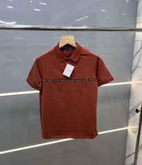 BALMAIN PREMIUM POLO T-SHIRT BROWN (382)