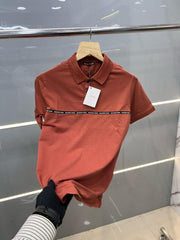 BALMAIN PREMIUM POLO T-SHIRT BROWN (382)