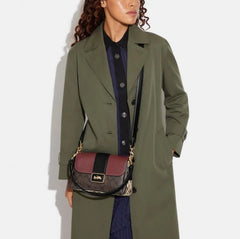 Coach Grace Shoulder Bag In Signature Canvas With OG Box & Dust Bag (Maroon)