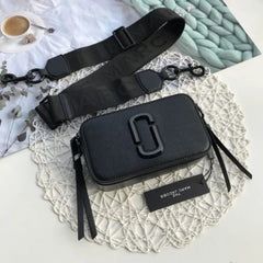 MARC JACOBS Snapshot Crossbody Bag With 2 Belts OG Box & Dust Bag (All Black - 170)