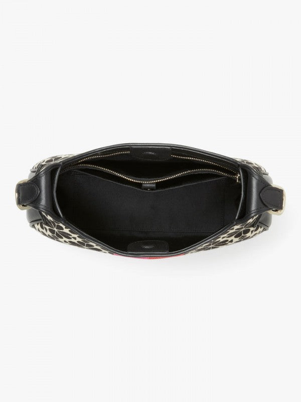 Kate Spade New York Flower Stripe Shoulder Bag in Jacquard With OG Box & Dust Bag (Multi 9008)