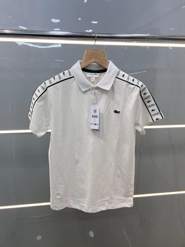 LACOSTE PREMIUM IMPORTED POLO T-SHIRT WHITE