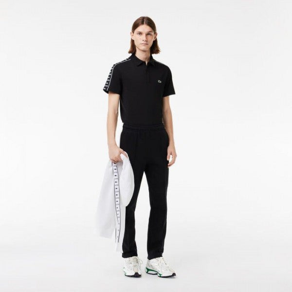 LACOSTE PREMIUM IMPORTED POLO T-SHIRT BLACK